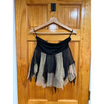 Guess Collection GC Layered Tulle Mesh Handkerchief Fairycore Cami Top Black Photo 3