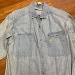 Vintage Jag Denim Dress Womens Small Blue Long Sleeve Button Front Light Wash Photo 1