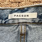 PacSun  Vintage High Rise Distressed Button Fly Shorts Size 29 Light Was… Photo 4