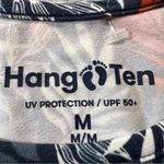 Hang Ten  Womens Navy Print Long Sleeve Top Sun Tee UPF 50+ Protection medium EUC Photo 2