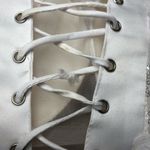 White Corset Floral Off the Shoulder Dress Size S Photo 8