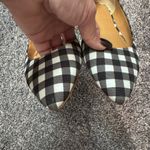 J.Crew Women's Black and White pointed toe Checkered plaid Flats 7.5 Photo 1