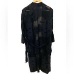 Wilfred Durante black floral maxi kimono robe Size XS Photo 3