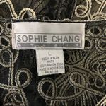 Sophie Chang Sheer Cardigan Large Embroidered Lace Boho Festival Black Photo 5