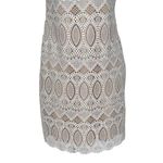Eliza J  Scalloped Lace Sheath Dress Women’s Size 2 Ivory Special Occasion Photo 5