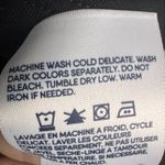 Lands' End Button Down 3/4 Sleeve Jersey Ruffle Neck Pintuck Top Sz XL Black Photo 8