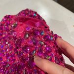 Mori Lee Hot Pink‎  tulle rhinestone Dress Photo 7