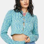 Edikted ★ Jacki Knitted Top - Blue/Green ★ Photo 4
