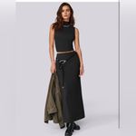 NEW Black Skirt Set 2 Piece Outfits Crop Sleeveless Tank Top High Waist Maxi XL Photo 1