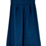 SEA NY Blue Cotton Big Button Pocket Wrap Front Skirt Size 4 Photo 4