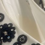 Blondie Nites by Stacy Sklar Prom Dress White tulle halter VNeck bead gown Sz 13 Photo 8