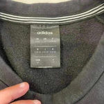 Adidas Athleisure Pullover Crewneck Activewear Sweatshirt Black Women's Small Photo 3