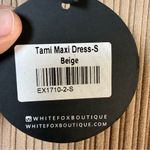 White Fox Boutique  Tammy Cream Sleeveless Maxi Dress SZ:S Photo 6