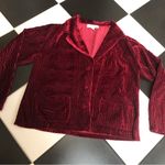 Harvé Benard Vintage 70s 80s Harve Benard Velvet Cabled Blazer Notched Lapel Merlot Red sz 12 Photo 1