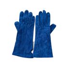 Anne Klein NWT Vintage Suede Gloves Blue Size 7 Photo 2