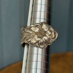 Vintage Silver Plate Spoon Rings Set Size 8.0 & 5.5 Photo 2