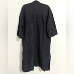 Madewell Checked Linen Blend Open Kimono Sleeve Black White Grid Print XXS Photo 2