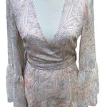 Here Comes the Sun  Floral Wrap Dress with Bell Sleeves Photo 0