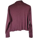 American Eagle  Womens Burgundy Waffle Knit Cowl Neck Long‎ Sleeve Top XS Photo 1
