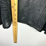 Chico's ‎ Cardigan 2 Black Sheer Embroidered Boho Art Open Front Festival Resort Photo 5