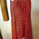 Simply Vera Vera Wang Asymmetrical Midi Skirt: M Red Size M Photo 0