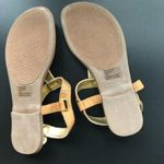 Rampage  Women's Brown and Gold Flat Buckle Sandals Size 7 Photo 4