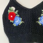 American Eagle Outfitters Women’s Crochet Embroidered Tank Top Crop Size XS EUC Photo 1