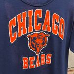 The Vintage Shop Vintage 90s Chicago Bears Navy Blue BIKE Tag USA Made Logo T-Shirt Large L Photo 1