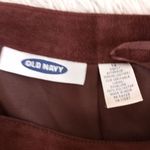 Old Navy  Suede Leather Mini Skirt Chocolate Brown FALL Size 12 Photo 1