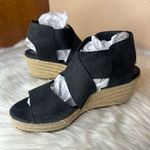 Eileen Fisher Willow Perforated Nubuck Espadrille Sandal Size 9 Photo 1