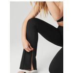 Alo Yoga Black Airtech Zip It Flare Leggings Size XXS Photo 4