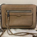 Rebecca Minkoff - 100% Leather Crossbody Bag Chain Strap Fringe Details Full Zip Photo 1