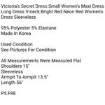 Victoria's Secret Victoria’s Secret Dress Small Women's Maxi Dress Long Dress V-neck Bright Red  Photo 4