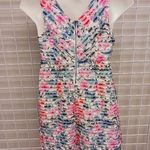 Motherhood  Maternity Floral Lace Belted Jacquard V-Neck Dress Size Medium Photo 0
