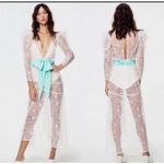 For Love & Lemons Rodin Iridescent Maxi Dress in Blanc Photo 1