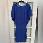 Guess by Marciano Guess Y2K Blue Metallic Shimmer Bodycon Dress with Sequin Accents Size Medium M Photo 8