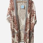 Hayden LA Boho Kimono Wrap With Pom Poms Beach Cover Photo 1