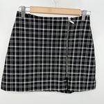 ZARA  Womens Black Tweed Mini Skirt Size S Academia Preppy Schoolgirl Photo 0