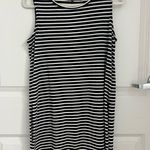 Athleta  Stripped Black White Sleeveless Top Photo 8
