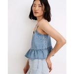 Madewell  Denim Peplum Cami in Rathmore Wash Photo 1