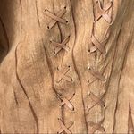 Vintage Y2K Mythology Suede Women’s Jacket Camel Color Lace Up Detail 10 Brown Photo 6