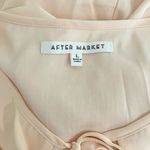 After Market New Blouson Sleeve Tie Neck Smock Mini Dress Champagne Photo 12