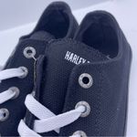 Harley Davidson zia black canvas women sneakers Size 8 Photo 6