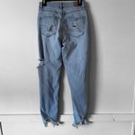 American Eagle  Mom Jeans Size 2 Long  26X29.5 Distressed Ripped  High Rise Photo 2