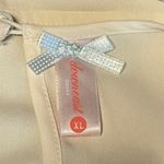 Downeast Basics Ivory Lace Front Blouse Peplum Waist NWT XL Photo 4