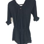 Raisin's West Coast Romper Swim Coverup Off Shoulder Black S Photo 2