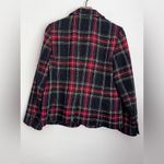 Talbots  Aberdeen Red & Black Tartan Plaid Blazer Jacket two button wool blend 12 Photo 3