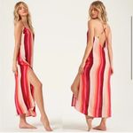 Billabong  Wanna Be Around midi beach stripped bohosummer sprint sz size medium Photo 1