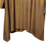 Womens Gold Relaxed Fit Sweater Cowl Neck Top Handkerchief Hem Size PL U Photo 7