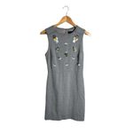 Banana Republic  Sheath Dress Size 2 Pineapple Sleeveless Sequin Gray EUC Photo 10
